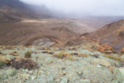 Gesteente in Parc Nacional del Teide (vulkaan)